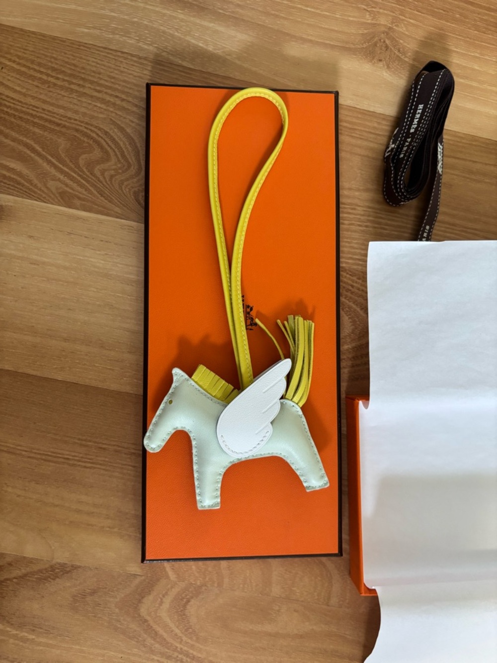 HERMES NWT Pegase PM Vert Fizz/ Lime/ New White